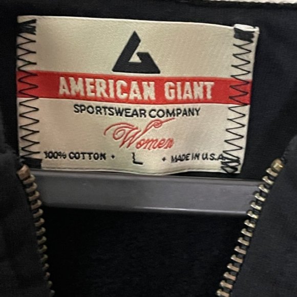 American Giant | Classic Full Zip Hoodie in Black - Picture 5 of 7
